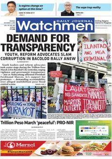 Philippines: Demonstration in Bacolod against corruption and infrastructure scandals