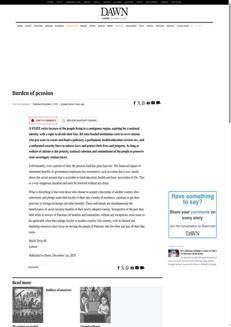 Pakistan: Pension Fund Issues and Benefits for Overseas Retirees