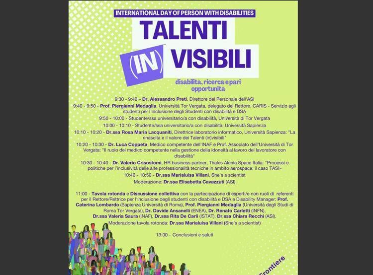 Talenti (In)visibili: la ricerca scientifica italiana si impegna per l'inclusione lavorativa