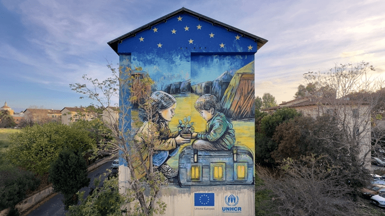 Roma, Tor Marancia, Alice Pasquini - Unhcr