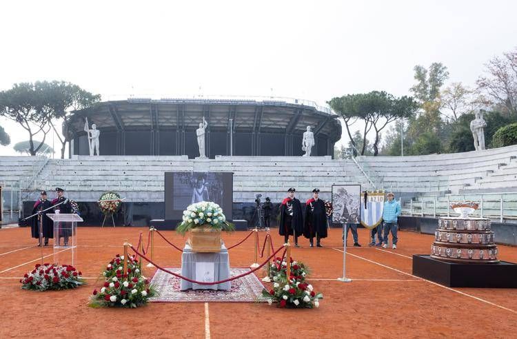 La camera ardente di Nicola Pietrangeli al Foro Italico - (Ipa)