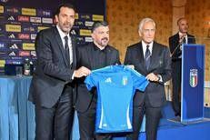 Buffon, Gattuso e Gravina - Fotogramma/IPA