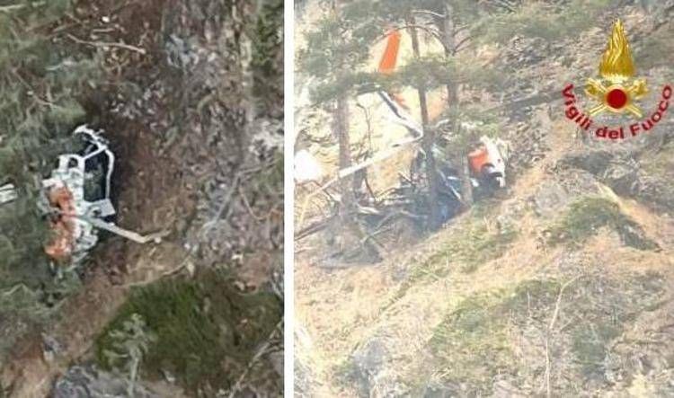 L'elicottero caduto