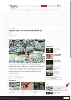 Indonesia: Flash floods isolate over 200 families in West Sumatra