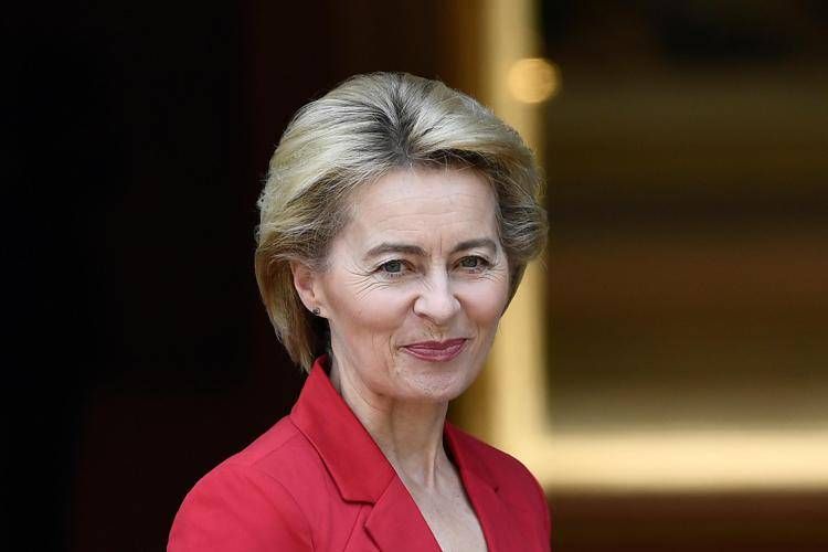 La presidente della Commissione Ursula von der Leyen, grande sponsor del progetto - Afp