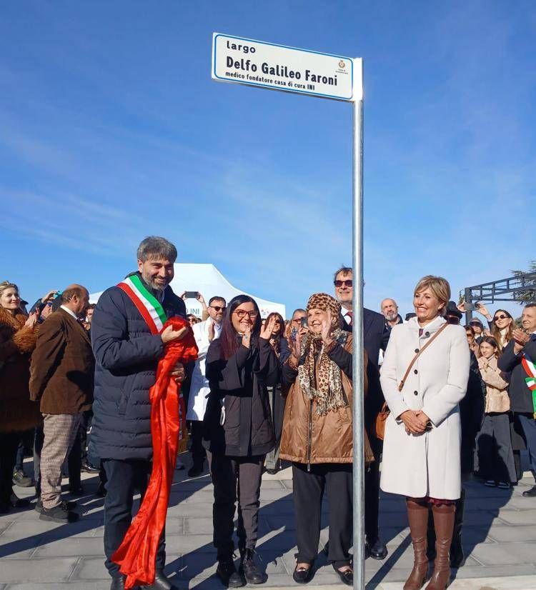 Grottaferrata inaugura 'Largo Delfo Galileo Faroni' dedicato al fondatore del Gruppo Ini