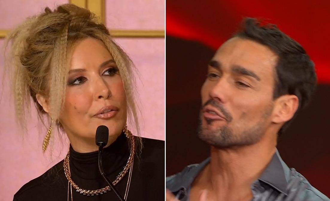 Ballando, Lucarelli 'punzecchia' Fognini e lui risponde: "Dobbiamo litigare?"