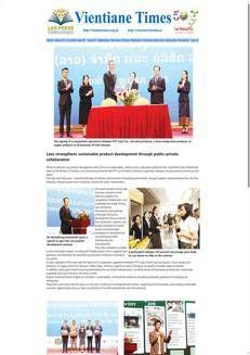 Laos: Collaborazione pubblico-privata per lo sviluppo sostenibile dei prodotti laotiani