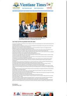 Laos: The country is poised to leave its UN-designated least developed country status.