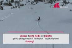 Montagna, salgono i prezzi di skipass e abbonamenti
