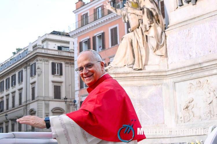 Il papa a Piazza di Spagna - Maurizio Riccardi