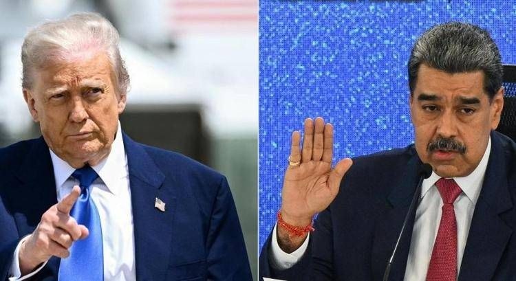 Donald Trump e Nicolas Maduro (Afp)