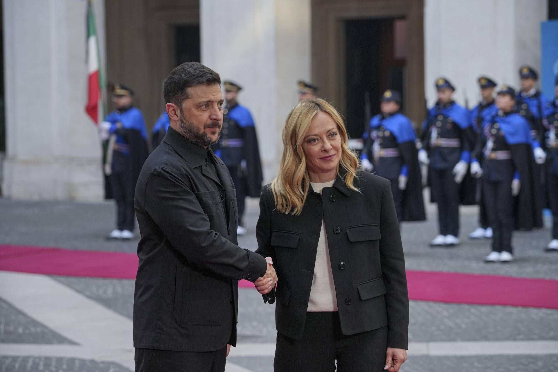 Zelensky incontra Meloni a Palazzo Chigi: “Mi fido di lei”