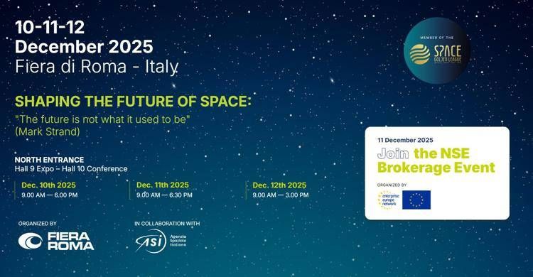 NSE 2025 Roma: il futuro della Space Economy tra scienza e innovazione