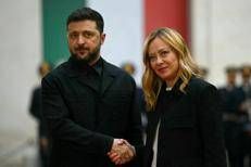 Volodymyr Zelensky e Giorgia Meloni - (Afp)