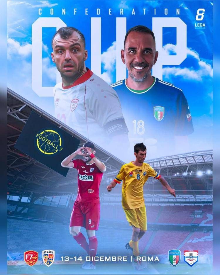 Calcio a 7, a Roma la Confederation Cup 13-14 dicembre