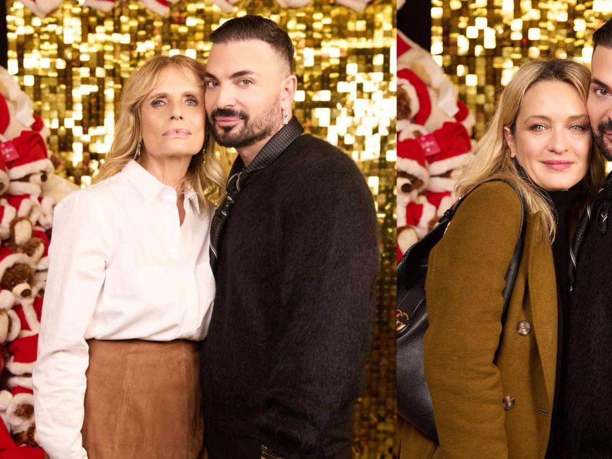 Isabella Ferrari e Carolina Crescentini con Simone Belli