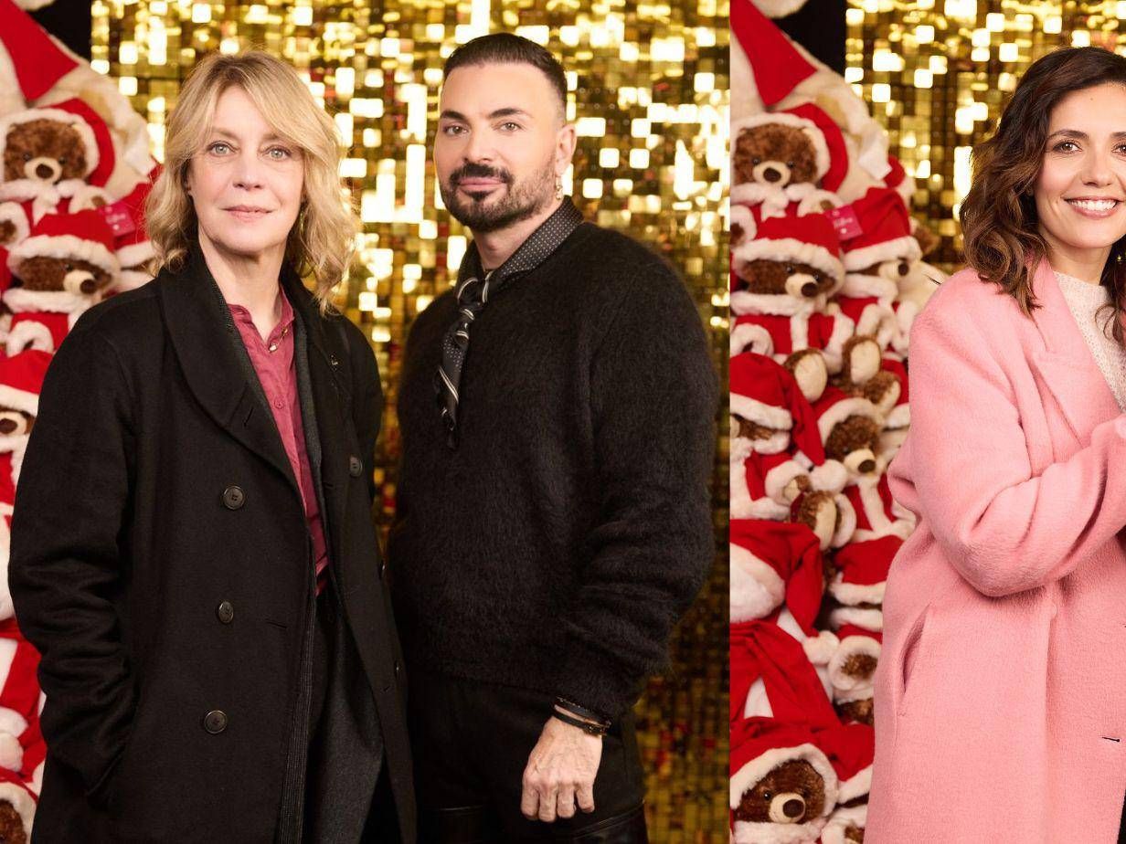 Margherita Buy e Serena Rossi con Simone Belli