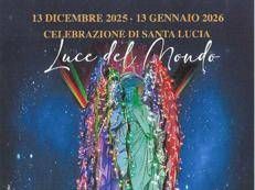 'M'illumino di pace', il 13 dicembre a Roma gli artisti per Santa Lucia luce del mondo