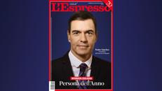 La copertina dell'Espresso dedicata a Pedro Sanchez