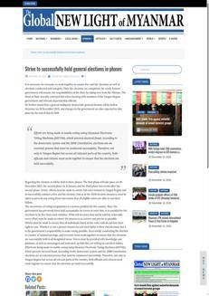 Myanmar: Three-phase elections with electronic voting to prevent fraud