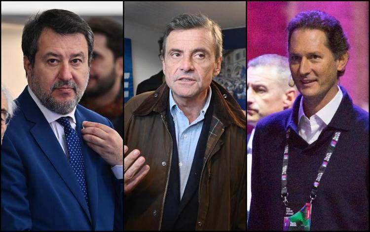 Salvini, Calenda ed Elkann