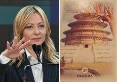 Meloni e la pagoda