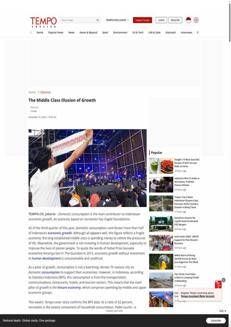 Indonesia: Domestic consumption drives economic growth but with fragile foundations