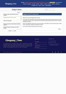 North Korea: Interlocking Tile Factory Opens in Kanggye