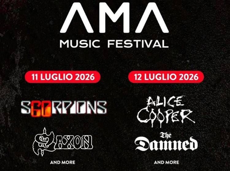 Scorpions, Alice Cooper, Saxon e The Damned ad Ama Music Festival 2026