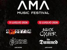 Scorpions, Alice Cooper, Saxon e The Damned ad Ama Music Festival 2026