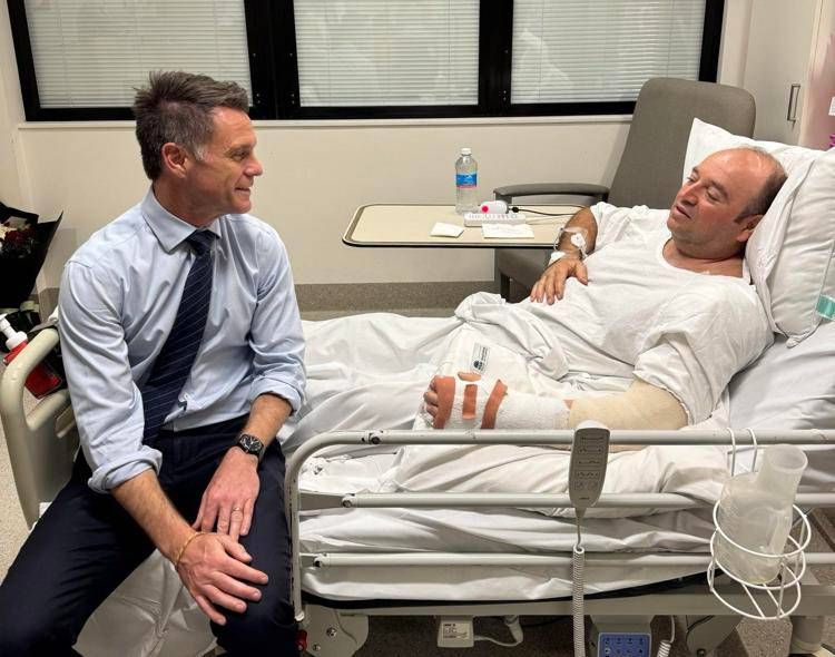 ahamed_chris_minns image Ahmed al Ahmed in ospedale con il premier del Nuovo Galles del Sud Chris Minns