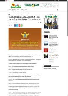 Cambogia: Nuovi attacchi militari thailandesi con uso di gas tossico e F-16