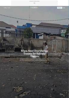 Indonesia: Fire and violence in Kalibata hit traders, but the desire to restart is strong.