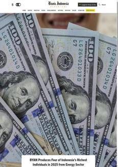 Indonesia: Quattro tra i più ricchi del Paese legati a Bayan Resources nel settore energetico