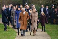 Sandringham, la famiglia reale partecipa alla funzione religiosa del giorno di Natale nella chiesa di St Mary Magdalene - Ipa