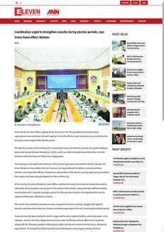 Myanmar: Ministero degli Interni intensifica la sicurezza per le elezioni generali multipartitiche