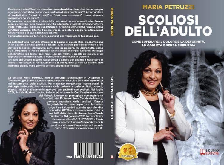 Maria Petruzzi lancia il libro su come trattare efficacemente la scoliosi in età adulta