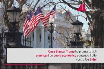 Promessa di boom economico e dito puntato contro Biden, il discorso di Trump