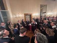 Parterre d'eccezione a Palazzo Valentini per il brindisi di Natale, con il prefetto Giannini Piantedosi, Casellati e Gualtieri