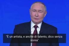 Putin e l'ironia su Zelensky: 
