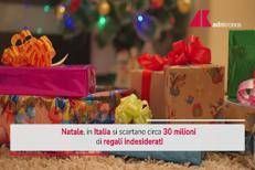 Natale, 30 milioni di regali indesiderati: un italiano su 5 li rivende