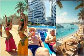 Le immagini di Gaza secondo Trump nel reel pubblicato dal presidente Usa