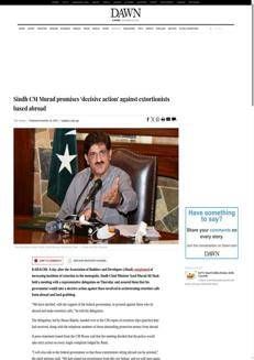 Pakistan: Karachi Mayor and Government Promise Action Against Extortion and Land Grabbing