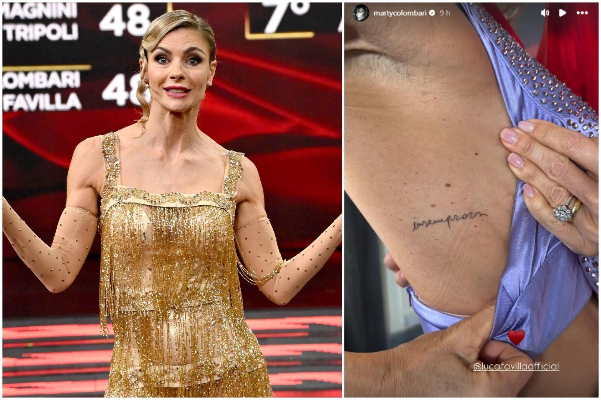 Colombari e un nuovo tatuaggio per Ballando: "Rimarrà per sempre"