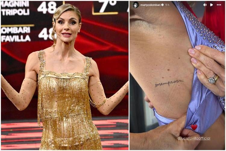 Martina Colombari e il nuovo tatuaggio - Ipa/Fotogramma e Instagram