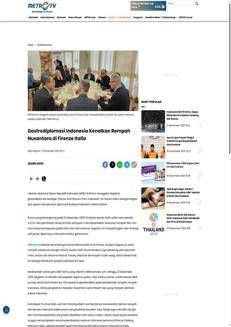 Indonesia: Gastronomic diplomacy in Florence promotes Indonesian spices in Italy