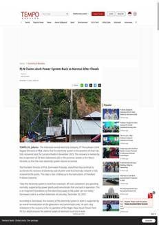 Indonesia: Aceh's electricity system fully restored after November 2025 floods