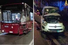 Scontro tra auto e bus ad Acilia: morta 27enne, ferita l'amica