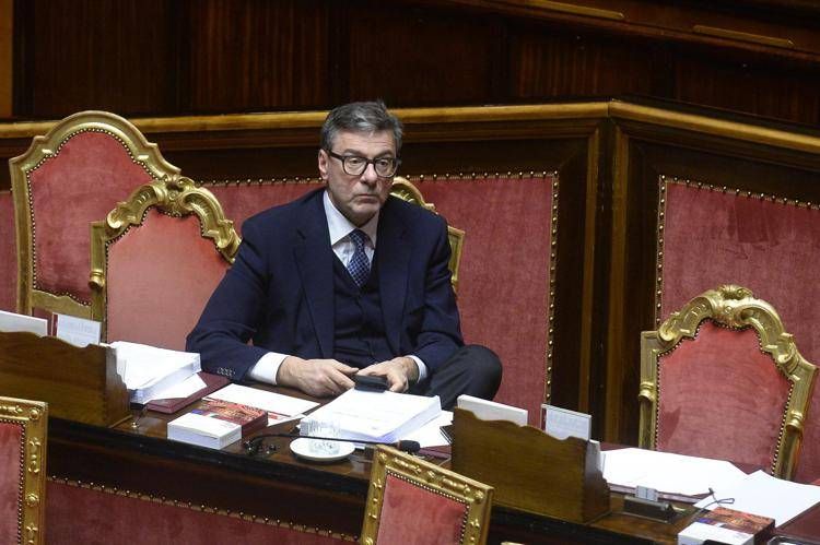 Il ministro Giancarlo Giorgetti in Senato - Fotogramma Ipa